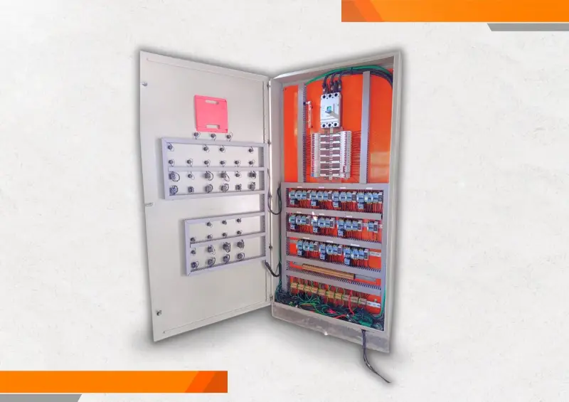 Quadro de comando elétrico trifásico
